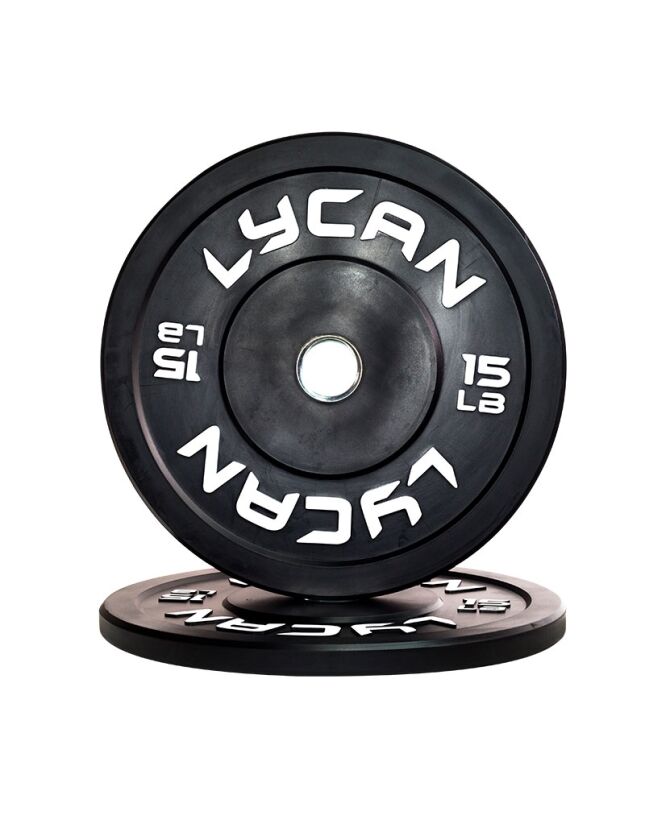 Black Rubber Bumper Plates (Pair) (SECONDHAND)