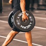 Black Rubber Bumper Plates Lbs (Pair) - Image 7