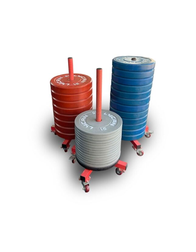 Wheeled Bumper Holder Rack