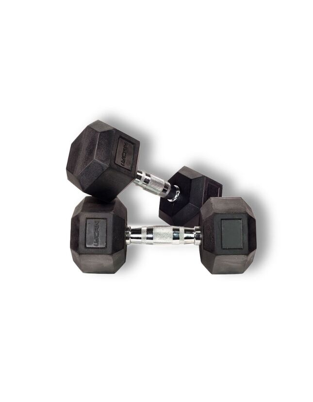 Hex Rubber Dumbbells LBS - Pair
