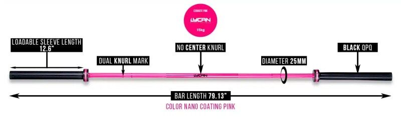 Cerakote Pro 15kg & 20kg Color Barbells